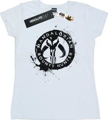Produktbild von Star Wars - "The Mandalorian Bounty Hunter" T-Shirt für Damen BI42859 (S) (Weiß)
