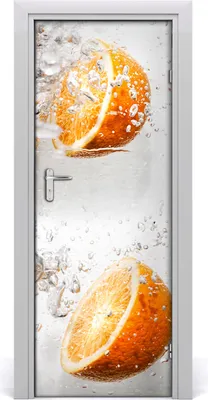Produktbild von Tulup Türaufkleber 75x205 cm Dekorative Aufkleber Selbstklebend Wasserdichte Tapete Abnehmbar Schlafzimmer Wohnzimmer Wohnkultur - Orangen