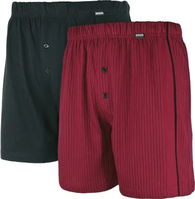 Produktbild von Adamo 2er-Pack Boxershorts schwarz/weinrot XXL