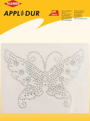 Obrázek produktu pro KLEIBER 72036 KLEIBER Strass-Applikation XL "Schmetterling", 140 x 100 mm