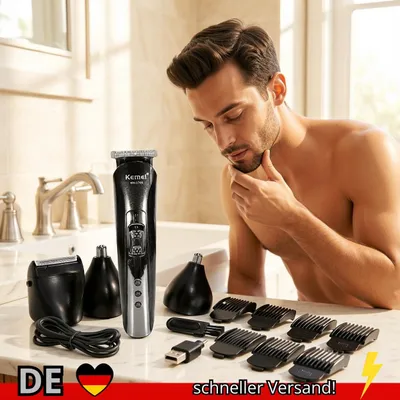 Produktbild von Kemei KM-1506 Elektrorasierer 3in1 USB Haarschneider