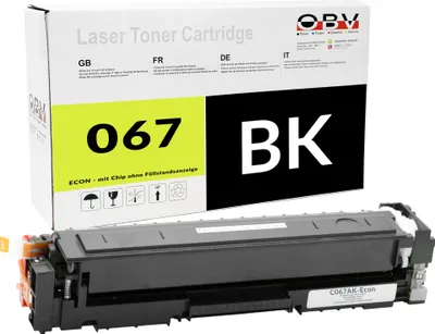 A product shot of a laser toner cartridge and its packaging.