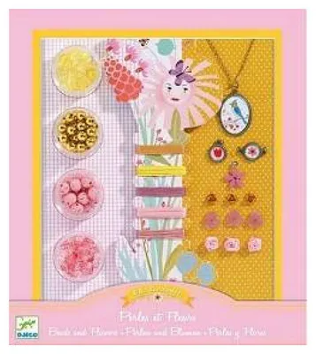 Produktbild von Djeco Regenbogen-holzperlen Rosa Rosa One Size