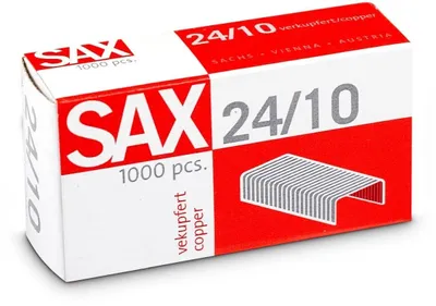 Produktbild von Sax Heftklammern - 24/10 - Kupfer - Kupferbeschichtet