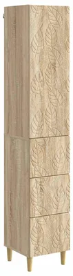 Image de Ensemble de 2 armoires vidaXL, chêne Sonoma, 33 x 34,5 x 90 cm, bois d'ingénierie
