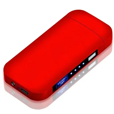 Obrázok produktu pre Elektrický zapaľovač s USB TO-25707 - Červený KP25707