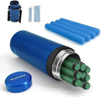 Produktbild von Famanu Tragbare Insulin-Kühlbox für Reisen - Kühlbehälter mit Biogel-Kühlakkus für Medikamente