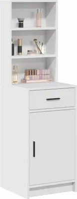 Zdjęcie produktu dla vidaXL Wysoka komoda z szufladami Biała 40 x 40,5 x 135 cm Materiał drewnopochodny