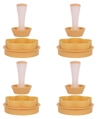 Produktbild von Tarteform-Set aus Kunststoff, Teigstempel-Set für Kuchenböden, DIY-Kuchenform, Tarteform für Eierkuchen, Käsekuchen, Cupcakes und Muffins