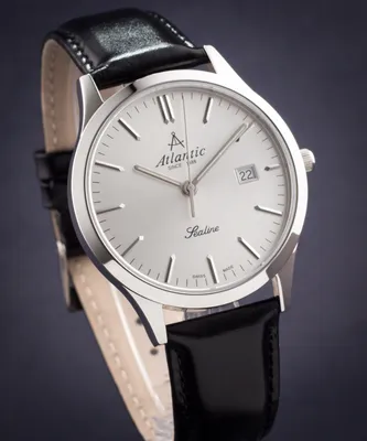 Produktbild von Herrenuhr ATLANTIC 62341.41.21 in klassischem Schwarz.