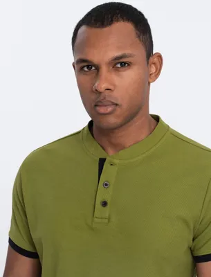 Immagine prodotto di Ombre Clothing Camicia con colletto da uomo Phukzon oliva S