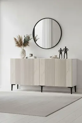 Produktbild von Skye Decor, Hochwertiger Konsolentisch (3 Stück), Saphir-Eiche, 150 cm | 100% Melamin