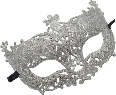 Produktbild von Jumada's - Venezianische Maske - Maskerade - Augenmaske - Maskenball - Glitzer - Silber