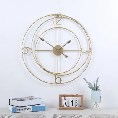Obrázok produktu pre Dizajnové nástenné hodiny Cirle Gold 60cm