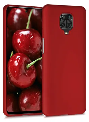 Produktbild von kwmobile Handyhülle für Xiaomi Redmi Note 9S / 9 Pro / 9 Pro Max Hülle - Silikon Case metallisch schimmernd - Schutzhülle Cover - Metallic Dunkelrot