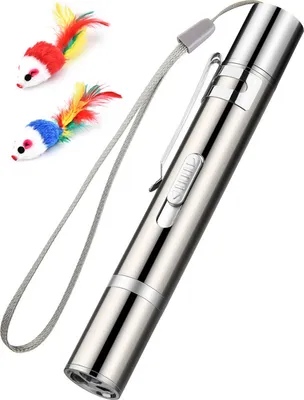 Produktbild von Tease Cat Pen Taschenlampe Toy Laser LED Pen Light USB Aufladen 3 Beleuchtungsmodi Kreativer Stil