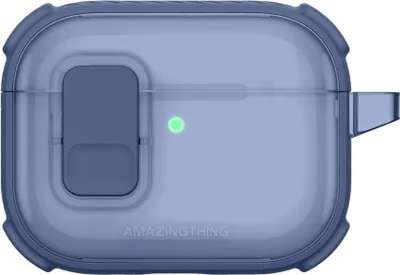 Image de Étui Amazingthing Titan Pro Mag Case Clear pour AirPods Pro 3 - Bleu