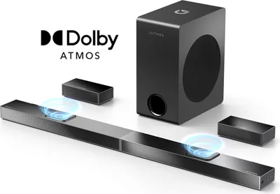 Produktbild von ULTIMEA 5.1.2 Kanal Soundbar für TV Geräte mit Dolby Atmos, Heimkino Surround Soundsystem mit Subwoofer für Kino Sound, HDMI/Opt/Bluetooth