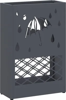 Image de Porte-parapluie Anthracite 28 x 12 x 41 cm Acier