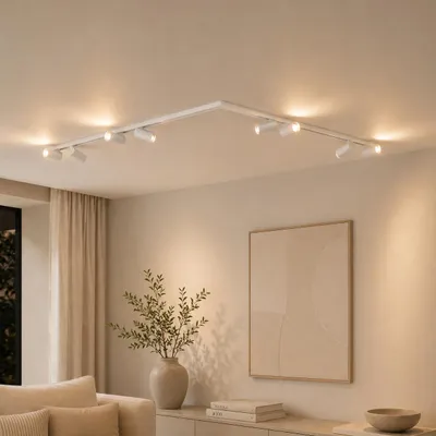 Productafbeelding van 8-lichts plafondlamp Oso wit