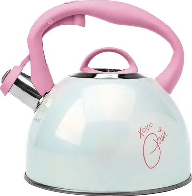 Produktbild von Paris Hilton  Edelstahl Teekanne mit Paris Signatur 2L mit Cool-Touch-Griff und Pfeif-Ausgießer  Schnelles Erhitzen für perfekten Teegenuss
