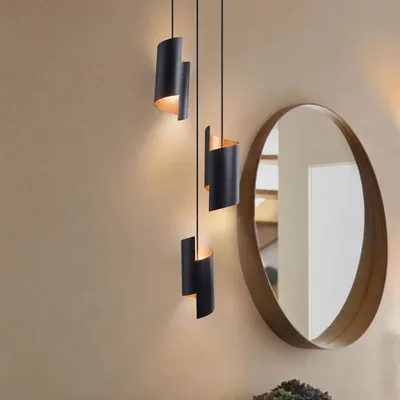 Imagen del producto de Ledvance Smart+ LED Pendelleuchte imitación Twist Pendant Schwarz Ø26,5cm 24,5W 2100lm CCT 3000K - 6500K Dimmbar App Google Alexa WiFi