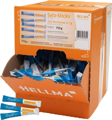 Produktbild von HELLMA Salzsticks Jodsalz 750x 1,0 g