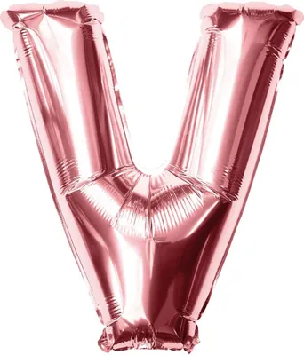 Produktbild von Oblique Unique Folien Luftballon Buchstabe V Geburtstag JGA Hochzeit Party Deko Ballon - roségold
