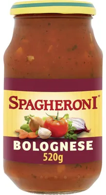 Produktbild von Spagheroni Bolognese 520g – Fertiggericht mit Spaghetti und würziger Sauce