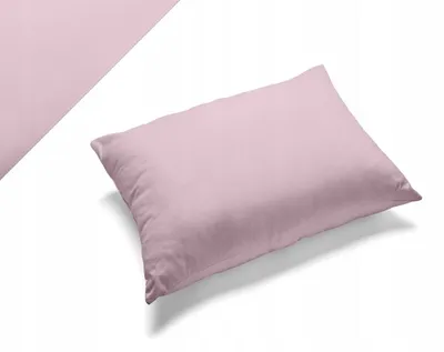 Obrázek produktu pro Posciel-Hurt, povlak na polštář, pudrově růžová barva, 100% bavlna, rozměry 40x60 cm