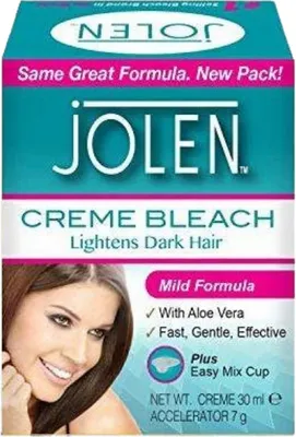 Productafbeelding van 1x Krem Jolen, verhelderend voor gezichts- en lichaamsbeharing, wenkbrauwen, handen. Milde formule. 30 ml
