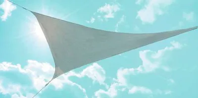 Obrázek produktu pro Sluneční plachta CORALIE, HDPE 135 g/m², šedá 360 cm
