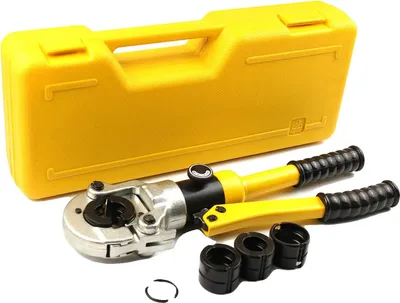 Obrázek produktu pro Hydraulické kleště na krimpování trubek, 360° otočná hlava, tlak 6 tun, ergonomický design
