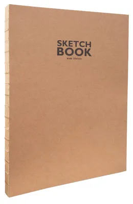 Produktbild von Sketchbook Honsell 32504 - Sketchbook Kraft Skizzenbuch mit offener Fadenbindung