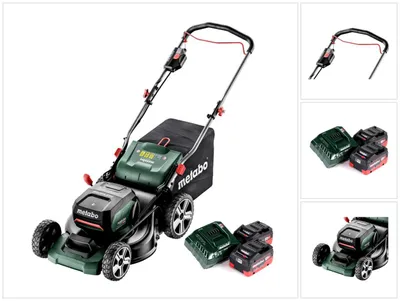 Produktbild von Metabo RM 36-18 LTX BL 46 Akku Rasenmäher 36 V ( 2x 18 V ) 46 cm Brushless + 2x Akku 5,5 Ah + Ladegerät
