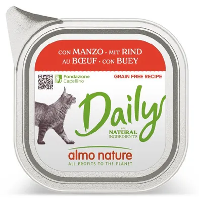 Productafbeelding van Almo Nature 8001154124958, Volwassen dier, Rundvlees, 100 g, Zonder granen, Zonder kunstmatige kleurstoffen