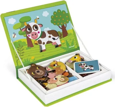 Produktbild von JANOD Animals Magneti'book, 3 Jahr(e), Karton, Grün
