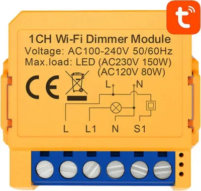 Obrázok produktu pre Inteligentný kontaktný spínač Avatto DMS16-2 TUYA WiFi