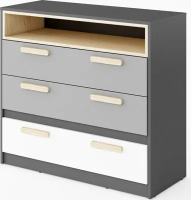Produktbild von Furniture24 Kommode POK P08, Schubladenkommodem, Schubkastenkommode, Kommode für Jugendzimmer und Kinderzimmer