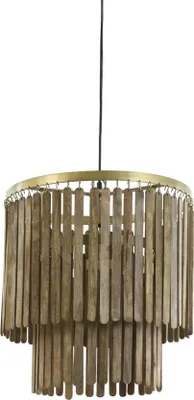 Produktbild von Light & Living - Hängeleuchte Gularo - Braun - Ø45cm Hängelampe - Esstischlampe - Wohnzimmerlampe - Schlafzimmerlampe - Wohnzimmer
