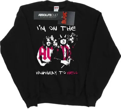 Produktbild von AC/DC - "I'm On The Highway To Hell" Sweatshirt für Herren BI3980 (L) (Schwarz)
