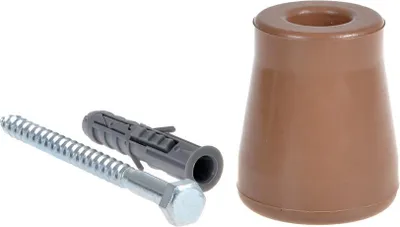Produktbild von FEINZ | Türstopper Gummi - 60 mm - Braun - Stoßdämpfend - Langlebig und Effektiv