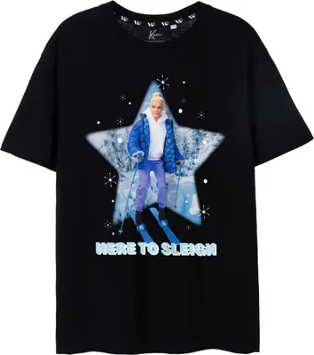 Produktbild von Barbie - "Here To Sleigh" T-Shirt für Herren NS7856 (XXL) (Schwarz)