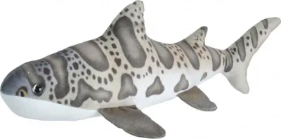 Produktbild von plüschtier Leopardenhai junior 30 cm Plüsch grau/weiß