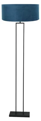 Produktbild von Stehlampe - schwarz - Stang - metall veloursstoff - Ø 50cm - E27 - 3854ZW - Steinhauer