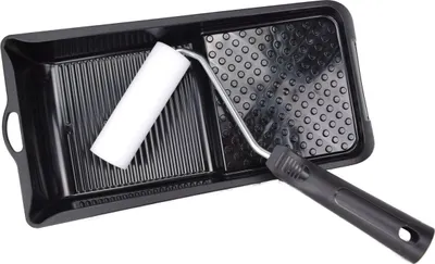Lackier-Set 3tlg. Streichset Farbroller 11cm Walzen, Bügel und Wanne