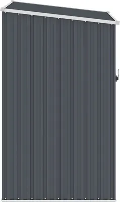Produktbild von Hochwertigen Möbel Mülltonnenboxen - Anthrazit Gerätehaus Anthrazit 87x98x159cm Verzinkter Stahl NEU5399160