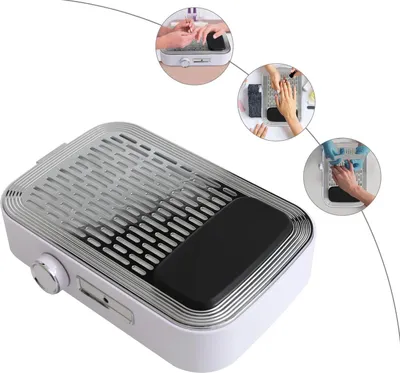 Immagine prodotto di Aspiratore per unghie con filtro, 80W 4000 giri/min, silenzioso, per la ricostruzione delle unghie, in salone e a casa, bianco