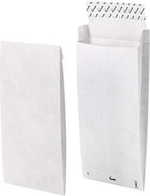 Produktbild von Tyvek Faltentasche B5 55 g/qm ohne Fenster Falte 38 mm weiß 100 Stück