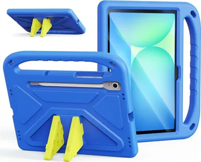 Produktbild von Samsung Galaxy Tab S10 Lite / S9 / S8 / S7 Hülle - Dux Ducis Puff Stoßfeste Kinderhülle - Blau